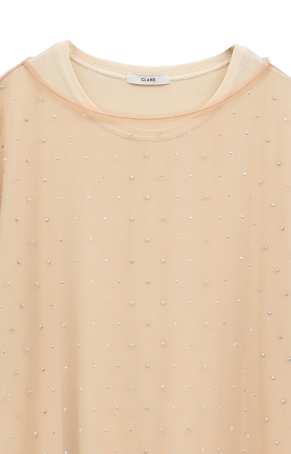 CLANE RHINESTONE SHEER TOPS