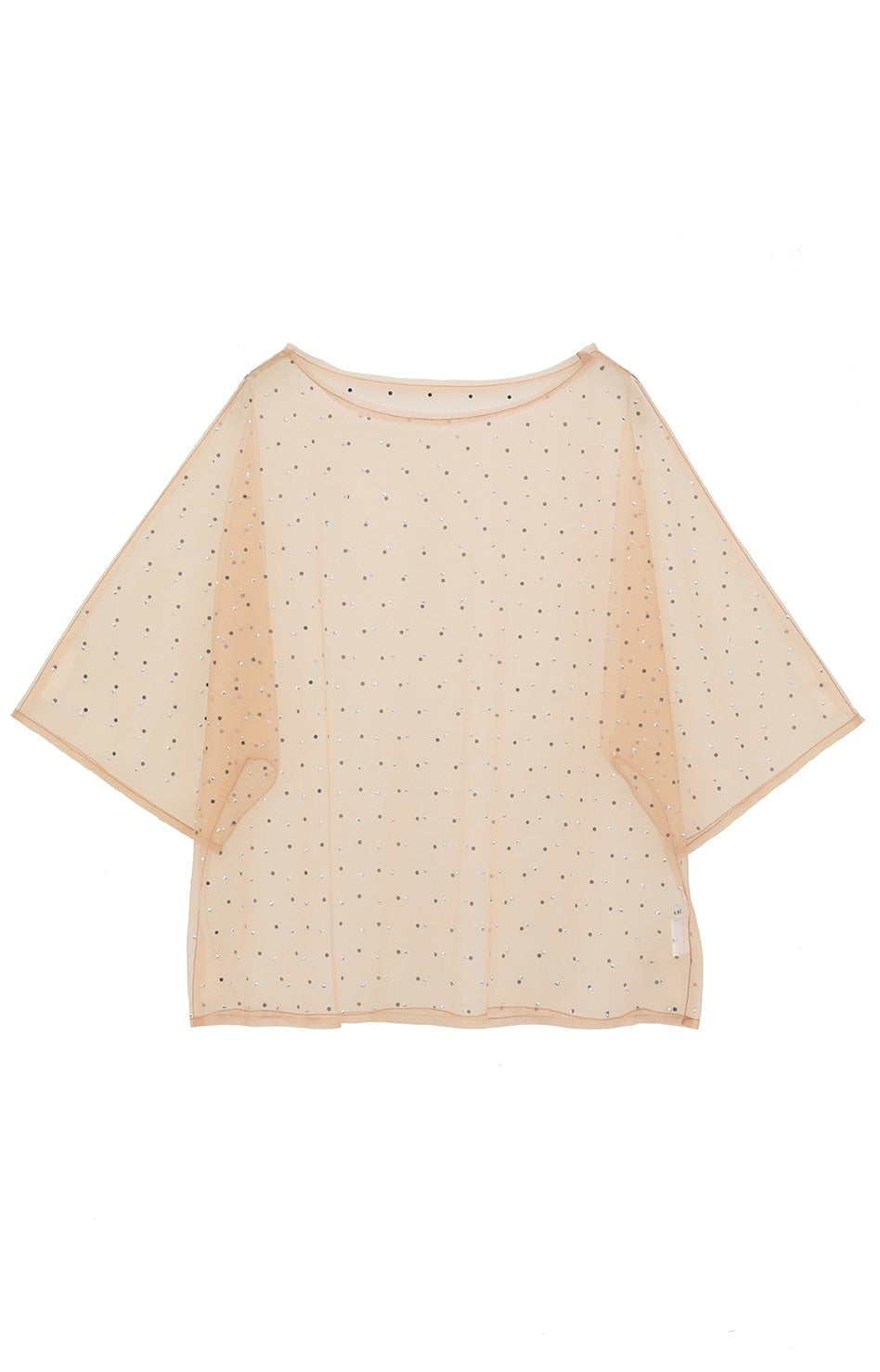 CLANE RHINESTONE SHEER TOPS